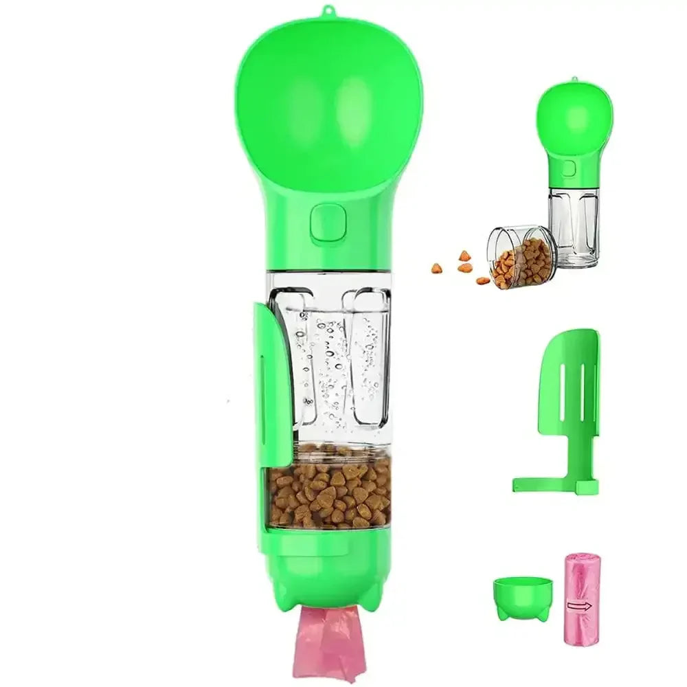 🐶🚰🥜 Das perfekte 3-in-1: Wasser, Leckerlis und Kotbeutel immer dabei! 🦴♻️